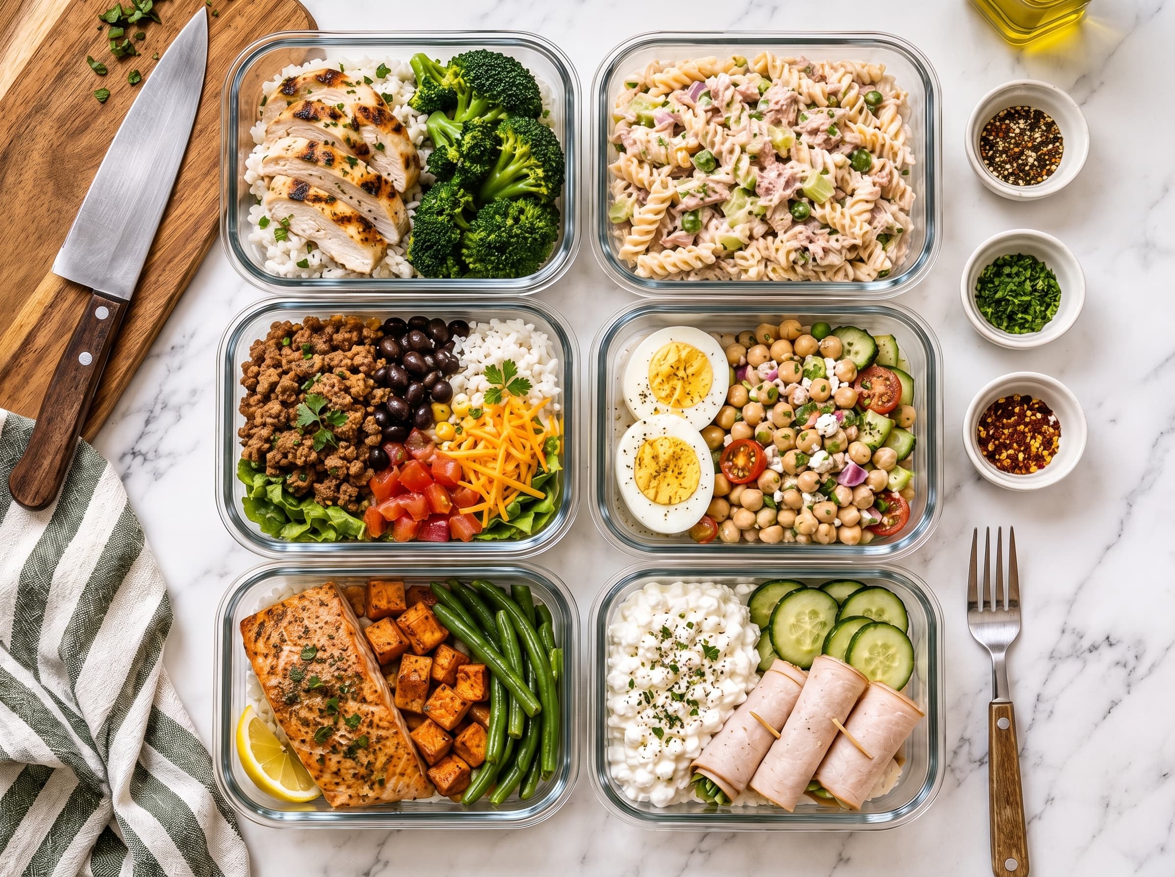6 High-Protein Snack Boxes Meal Prep