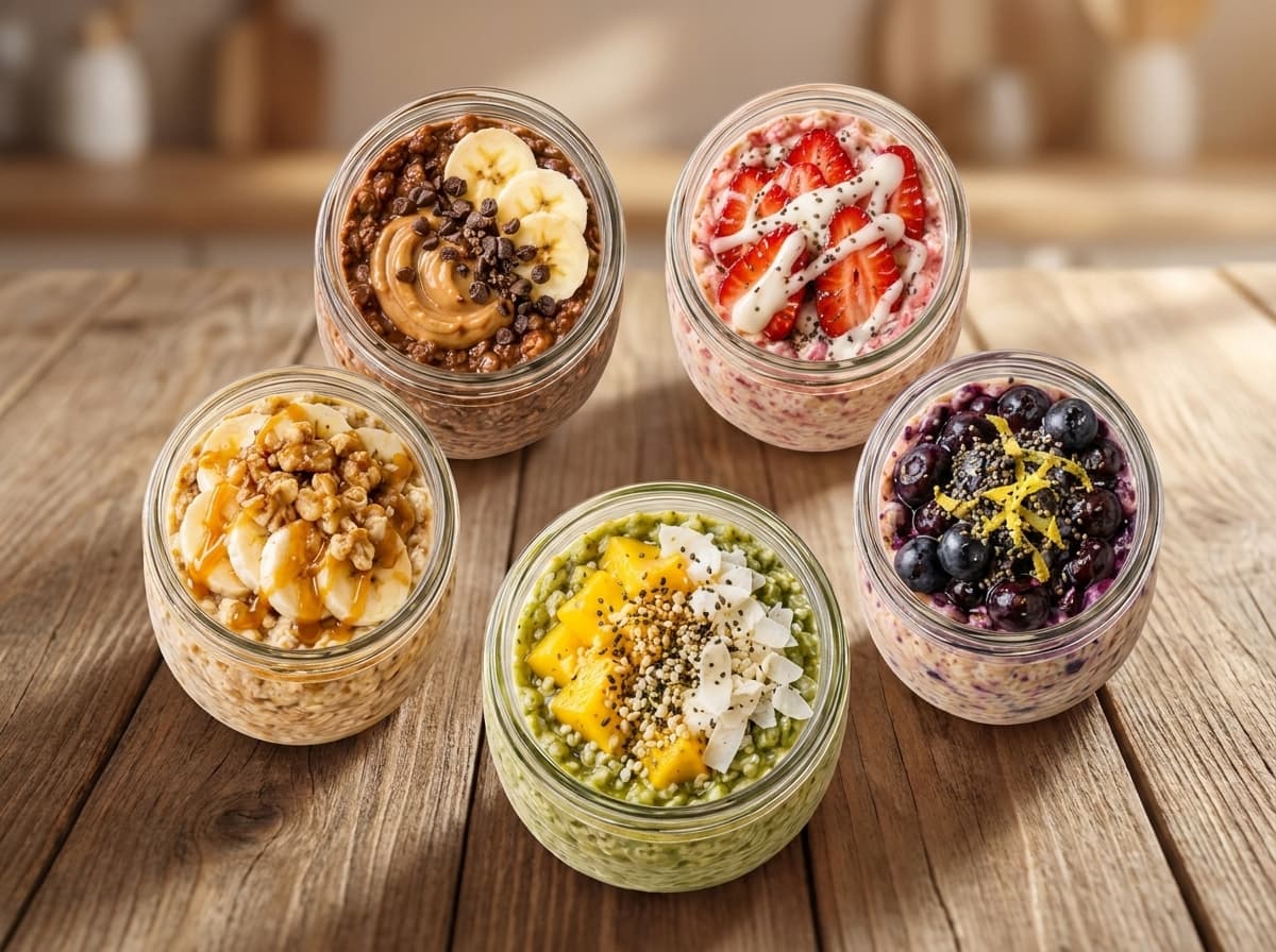 Protein Overnight Oats 5 Flavors