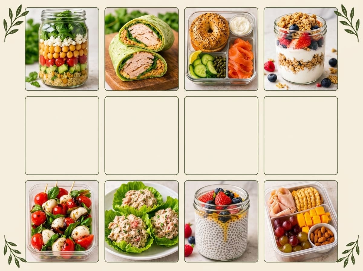 8 Easy No-Cook Meal Prep Lunches